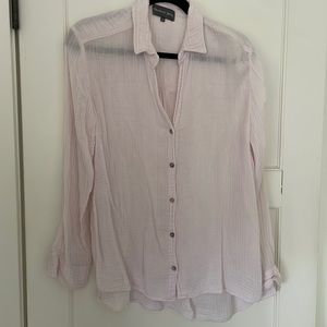 Michael Stars Leo Cotton Gauze High-Low Tunic | Size M